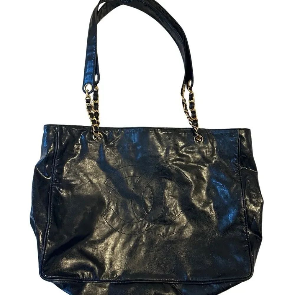 Authentic Chanel timeless XL Vinly tote